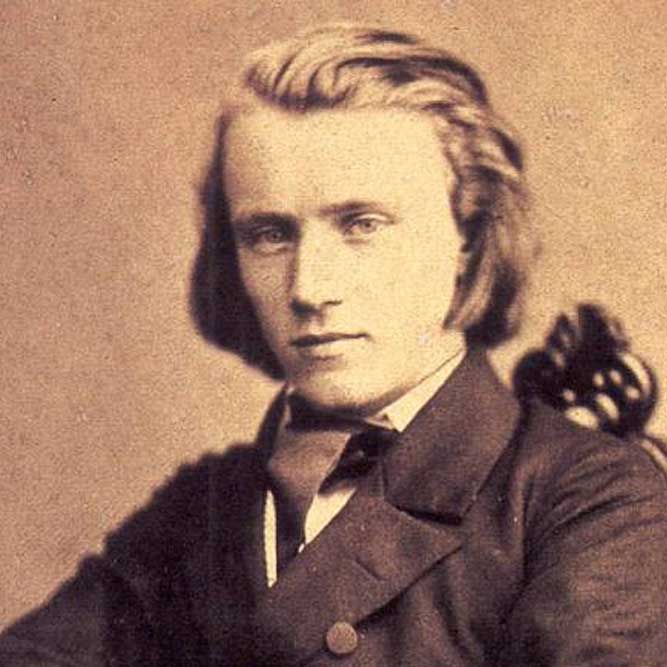 Johannes Brahms as a young man