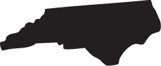 outline of the state of North Carolina